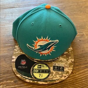 NFL Miami Dolphins NEW w/o tags Embroidered Embellished Logo NFL Shield on back